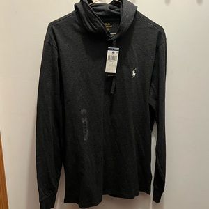 NWT Polo Ralph Lauren Dark Grey Hooded Sweatshirt